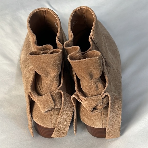 Aerosoles Tan Suede Crosswalk Ankle Boots - Picture 5 of 8